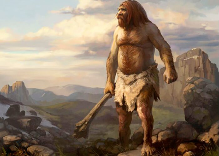 Древний неандерталец